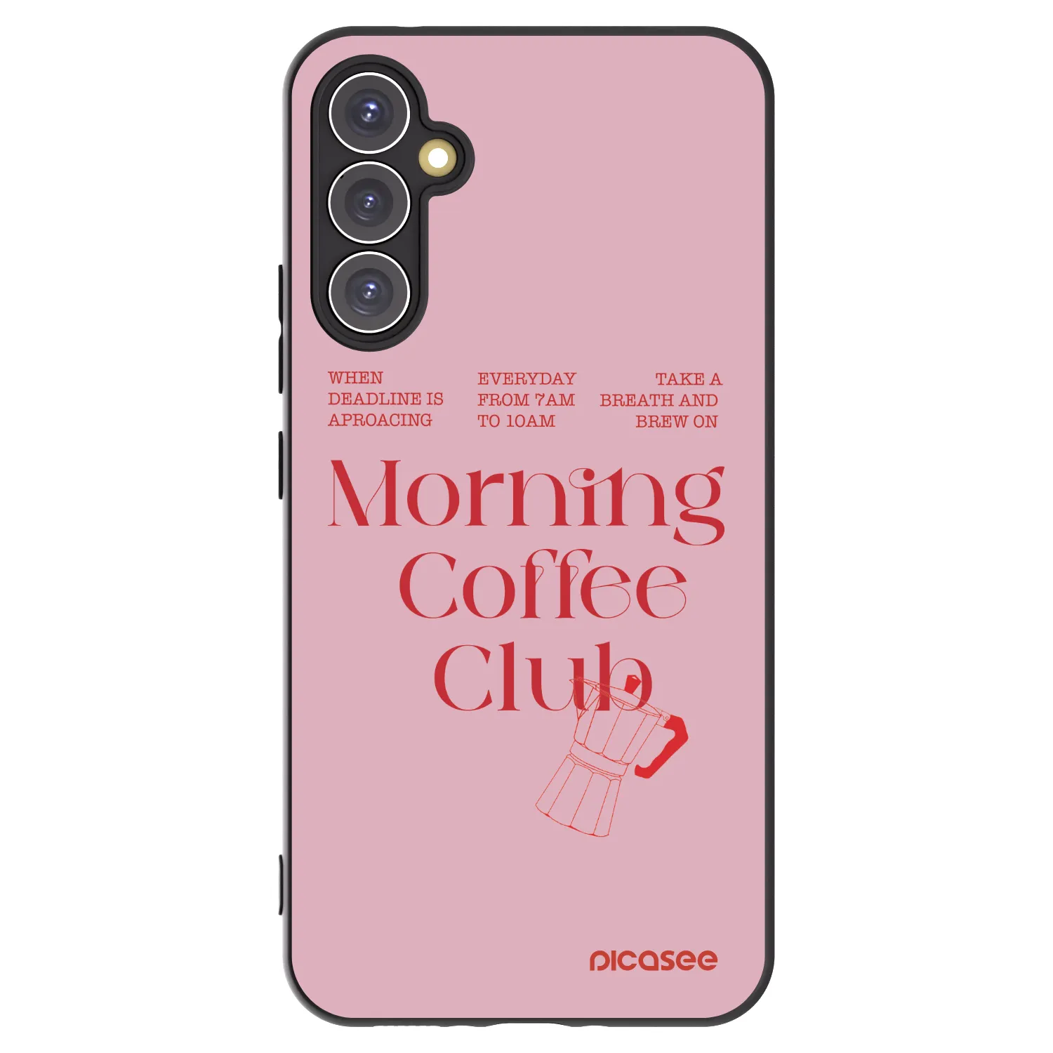 Picasee Μαύρη θήκη σιλικόνης για Samsung Galaxy A34 5G A346B - Morning