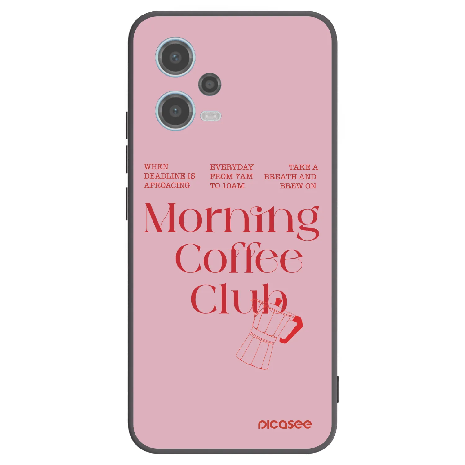 Picasee Μαύρη θήκη σιλικόνης για Xiaomi Redmi Note 12 5G - Morning