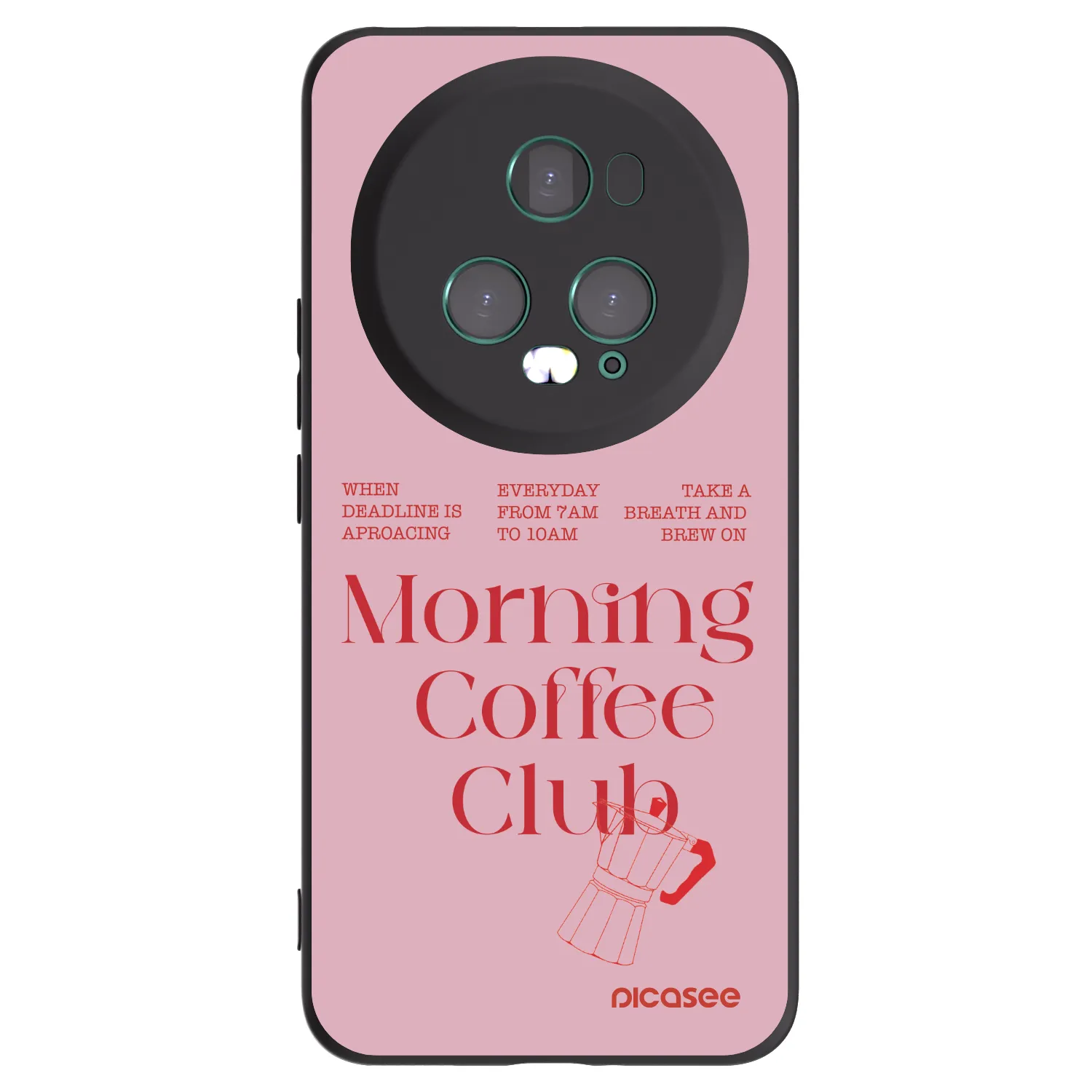 Picasee Μαύρη θήκη σιλικόνης για Honor Magic5 Pro - Morning