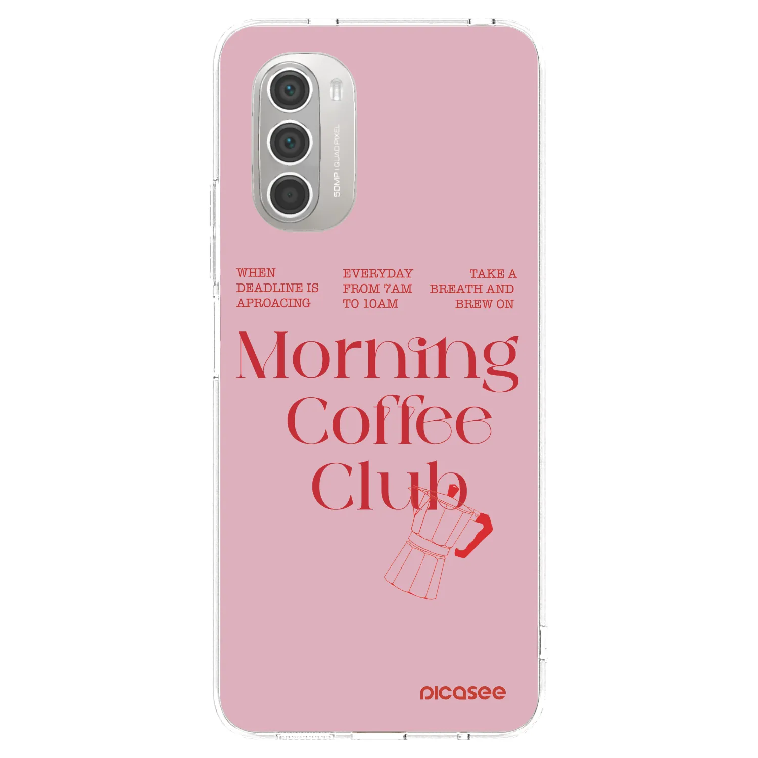 Picasee διαφανής θήκη σιλικόνης Motorola Moto G51 - Morning