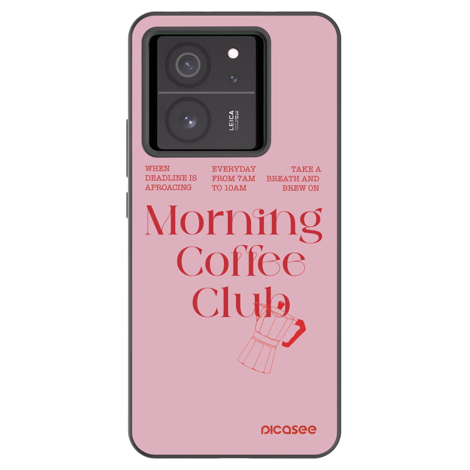 Picasee Μαύρη θήκη σιλικόνης για Xiaomi 13T Pro - Morning