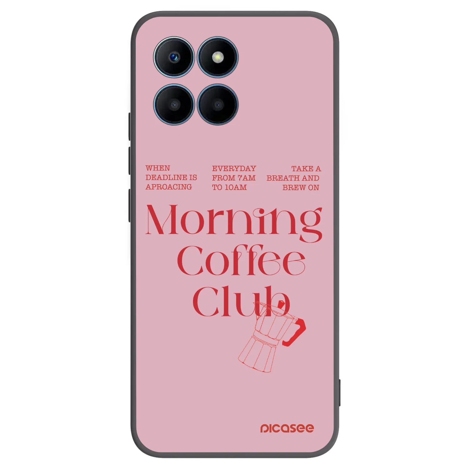 Picasee Μαύρη θήκη σιλικόνης για Honor 70 Lite - Morning