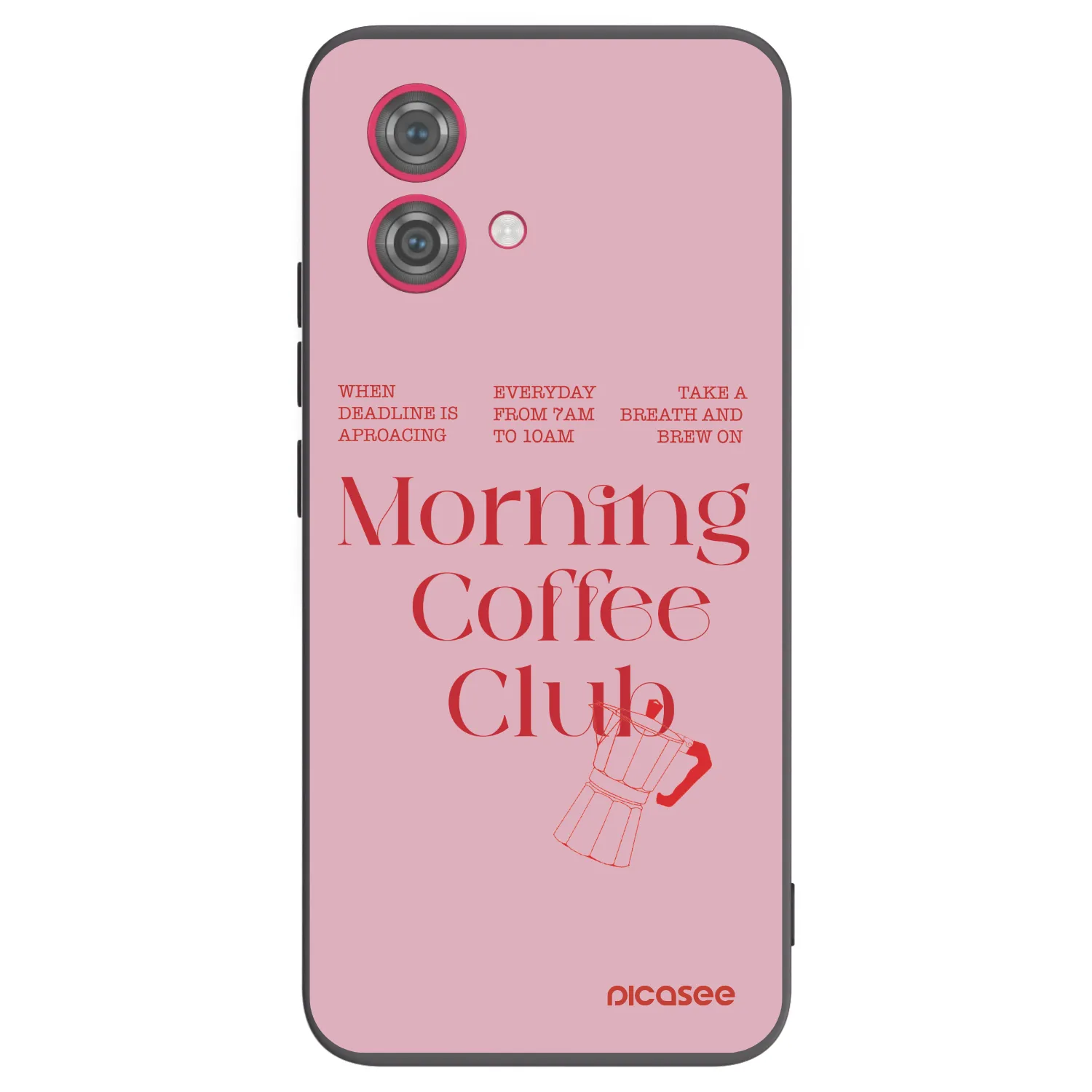 Picasee Μαύρη θήκη σιλικόνης για Motorola Moto G84 5G - Morning
