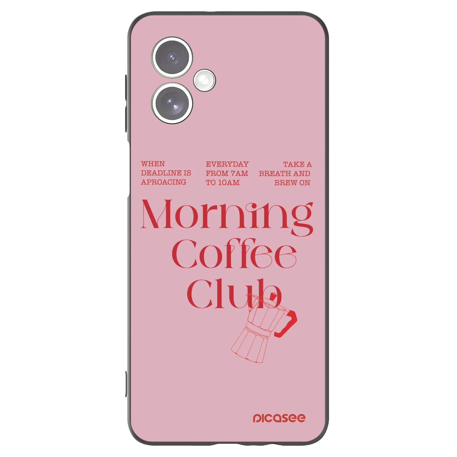 Picasee Μαύρη θήκη σιλικόνης για Motorola Moto G54 5G - Morning