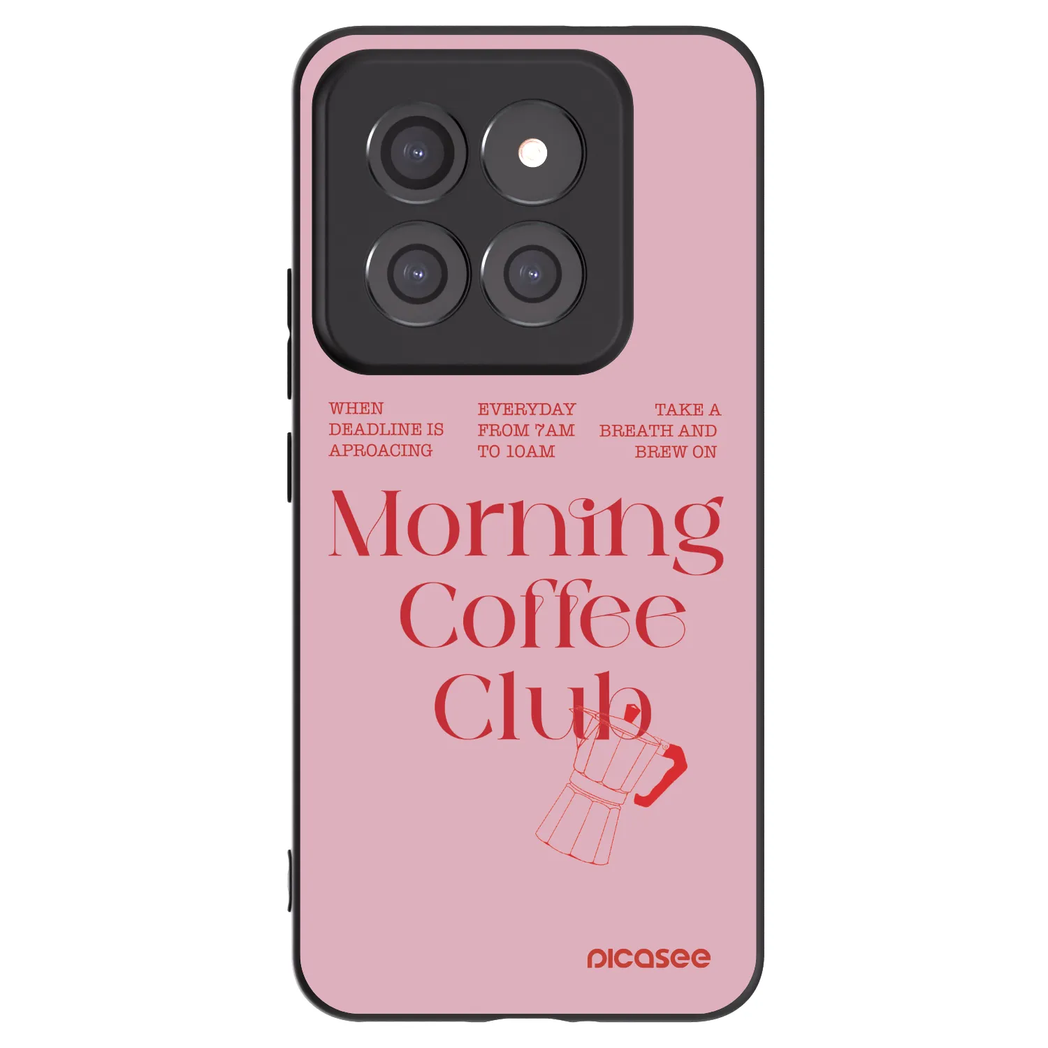 Picasee Μαύρη θήκη σιλικόνης για Xiaomi 14 Pro - Morning