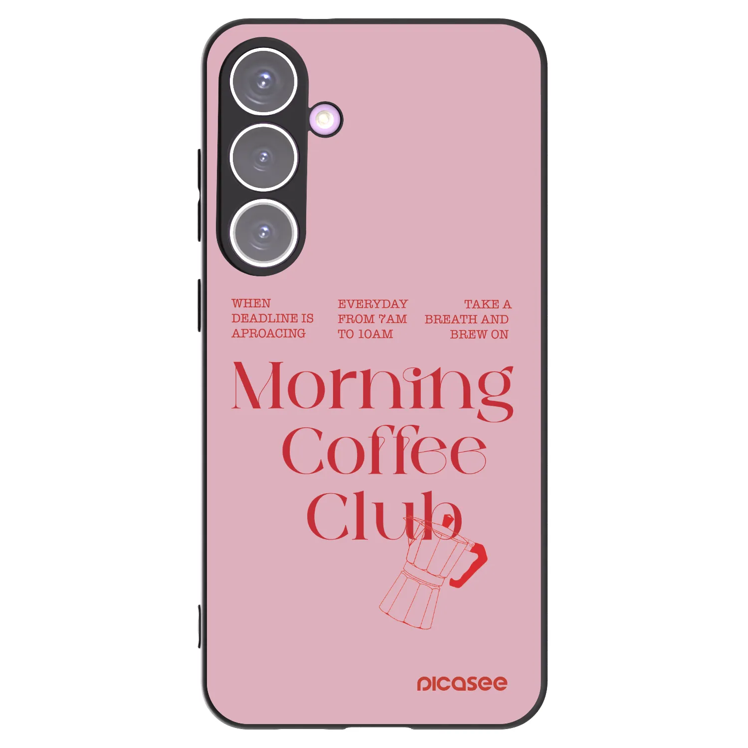 Picasee Μαύρη θήκη σιλικόνης για Samsung Galaxy S24+ S926B 5G - Morning