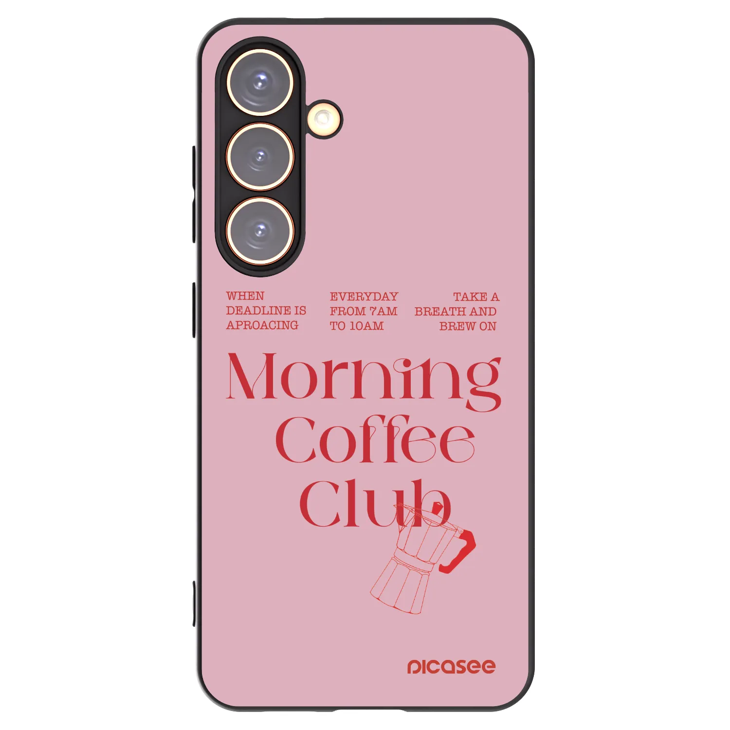 Picasee Μαύρη θήκη σιλικόνης για Samsung Galaxy S24 S921B 5G - Morning