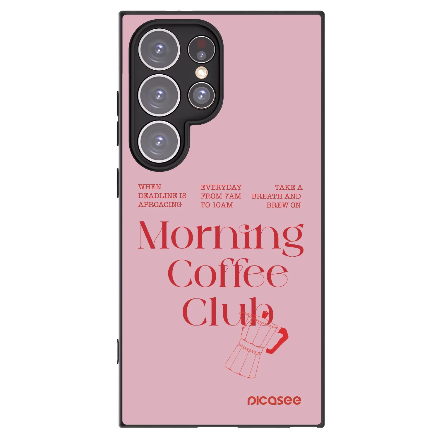 Picasee Μαύρη θήκη σιλικόνης για Samsung Galaxy S24 Ultra S928B 5G - Morning