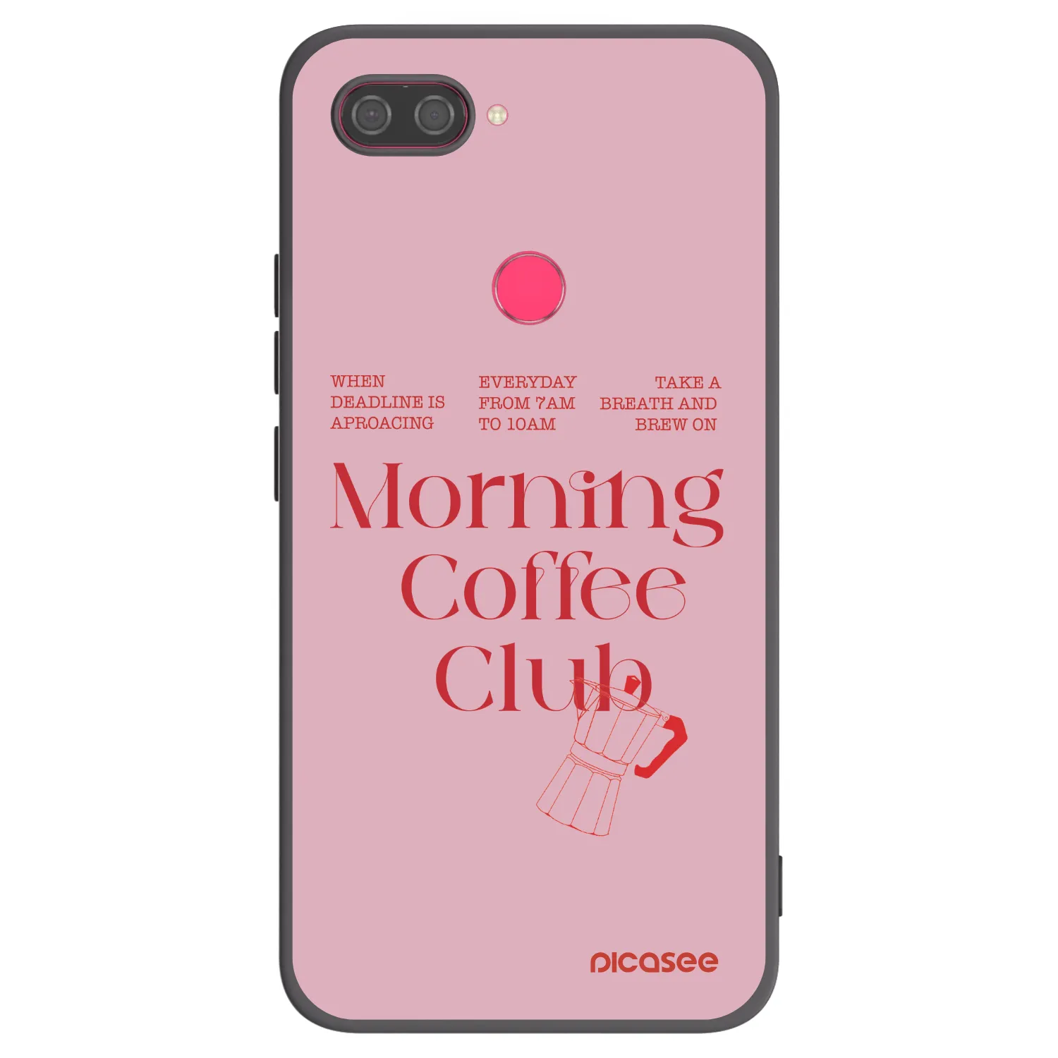 Picasee Μαύρη θήκη σιλικόνης για Xiaomi Mi 8 Lite - Morning