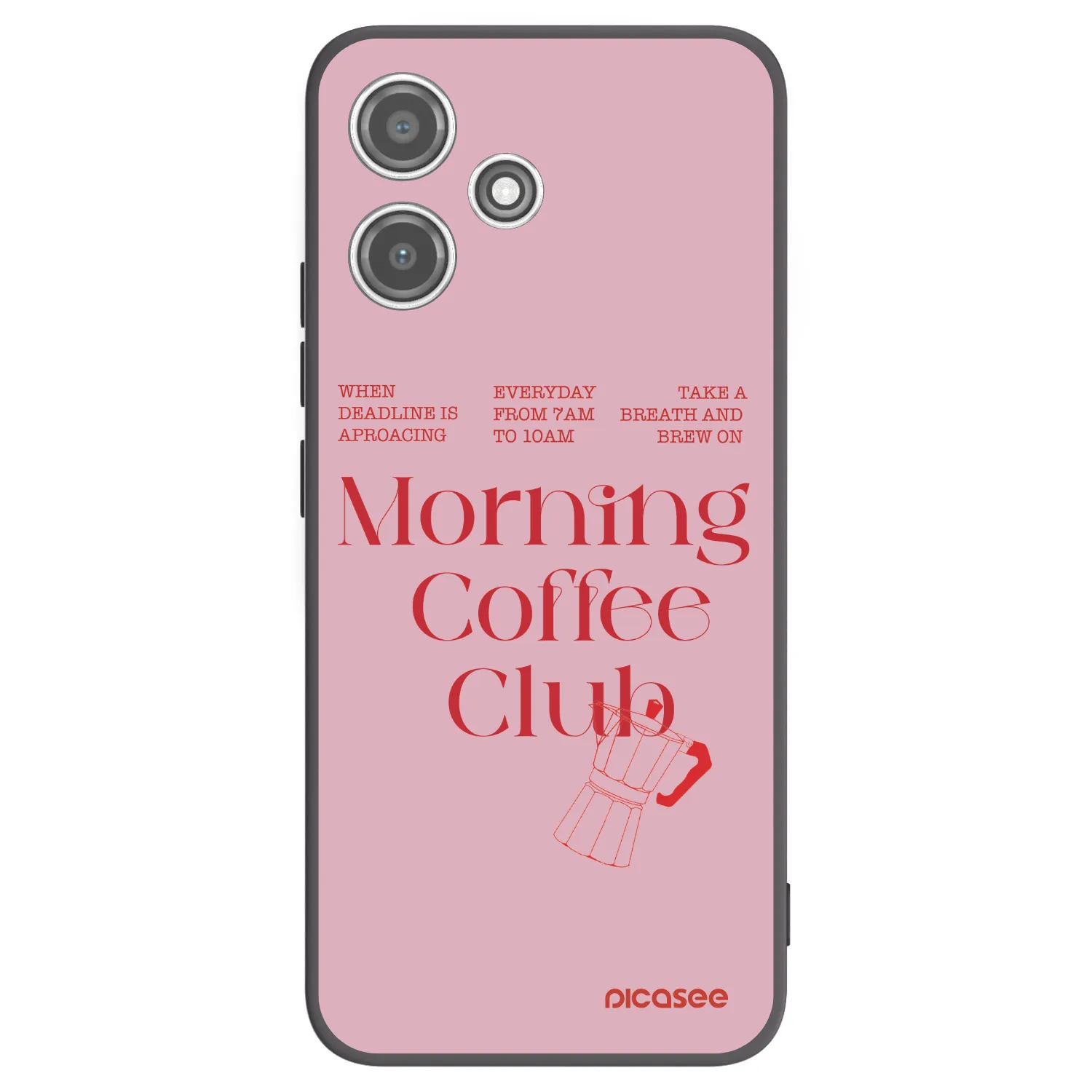 Picasee Μαύρη θήκη σιλικόνης για Xiaomi Redmi 12 5G - Morning