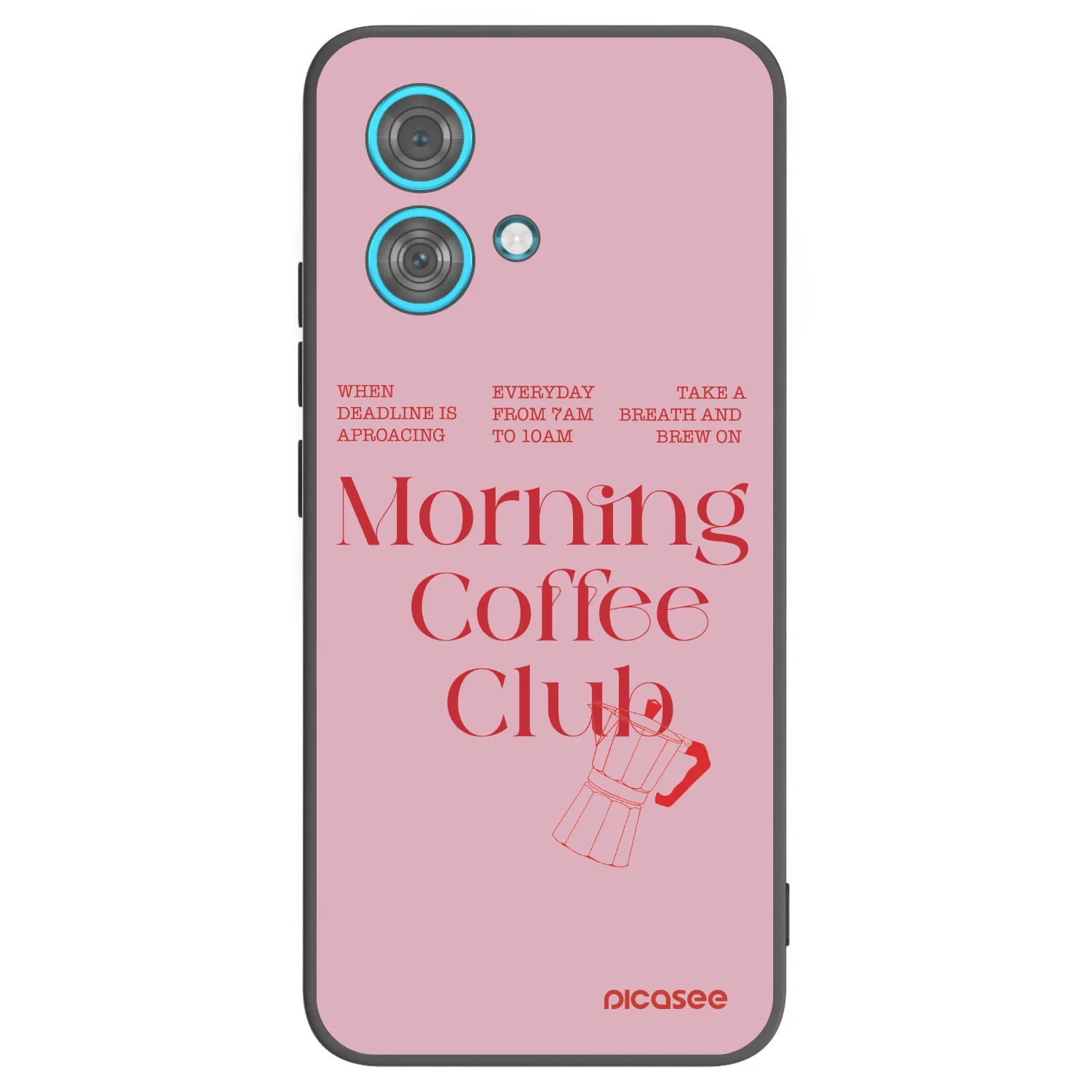 Picasee Μαύρη θήκη σιλικόνης για Motorola Edge 40 Neo - Morning