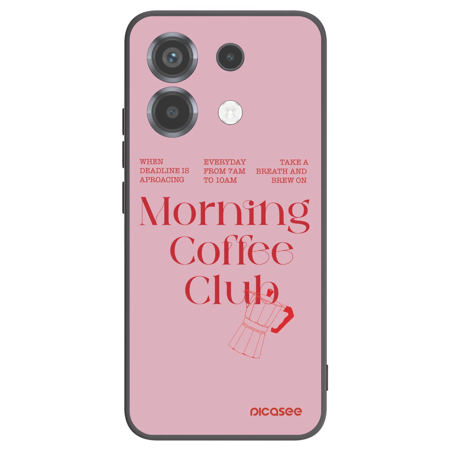 Picasee Μαύρη θήκη σιλικόνης για Xiaomi Poco X6 - Morning