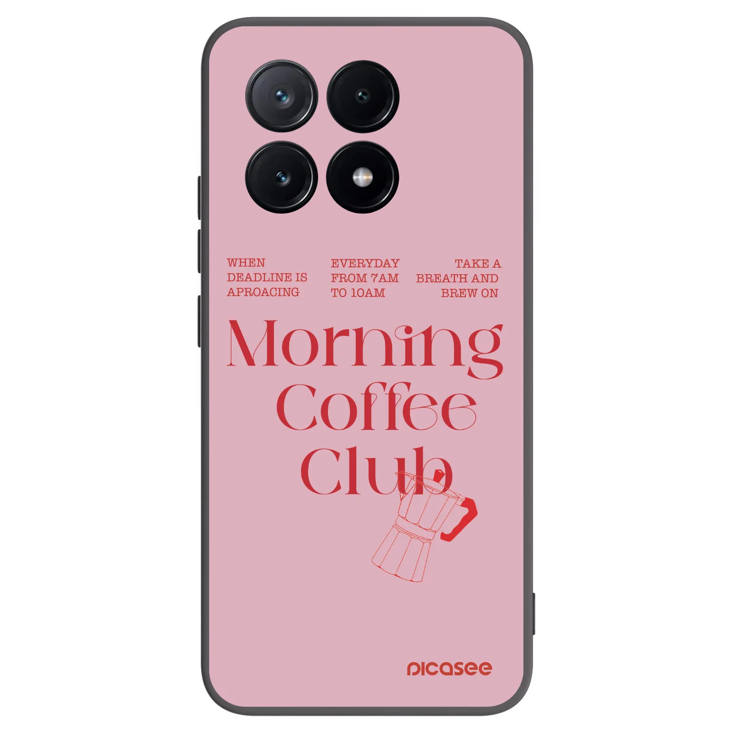 Picasee Μαύρη θήκη σιλικόνης για Xiaomi Poco X6 Pro - Morning