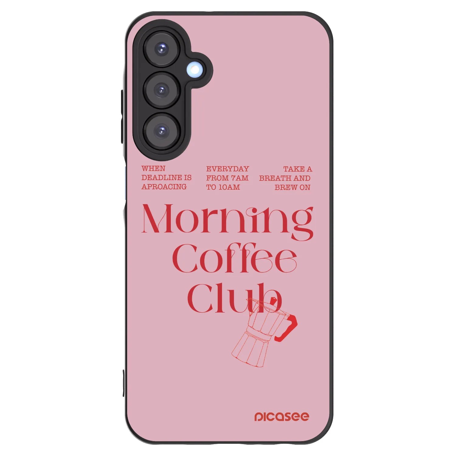 Picasee Μαύρη θήκη σιλικόνης για Samsung Galaxy A25 A256B 5G - Morning
