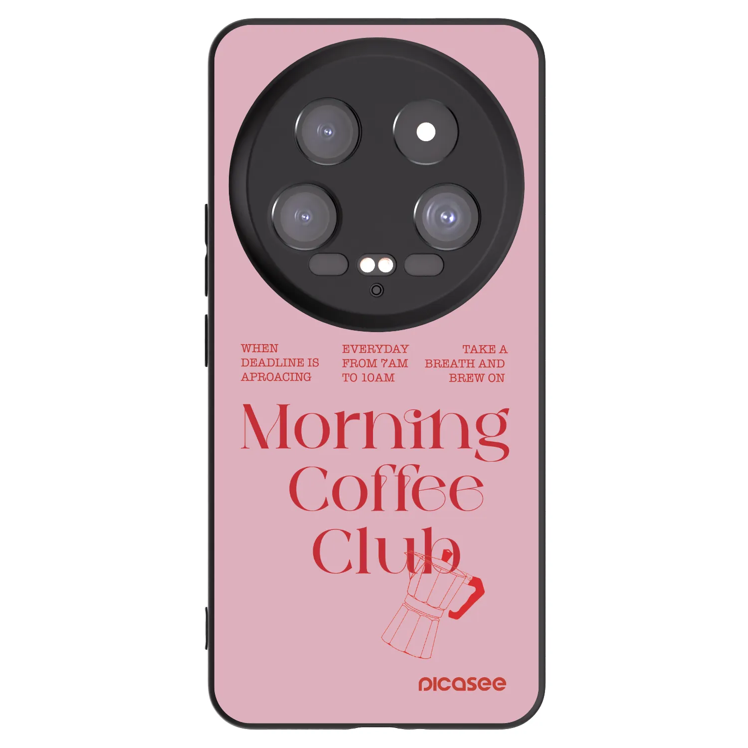 Picasee Μαύρη θήκη σιλικόνης για Xiaomi 14 Ultra - Morning