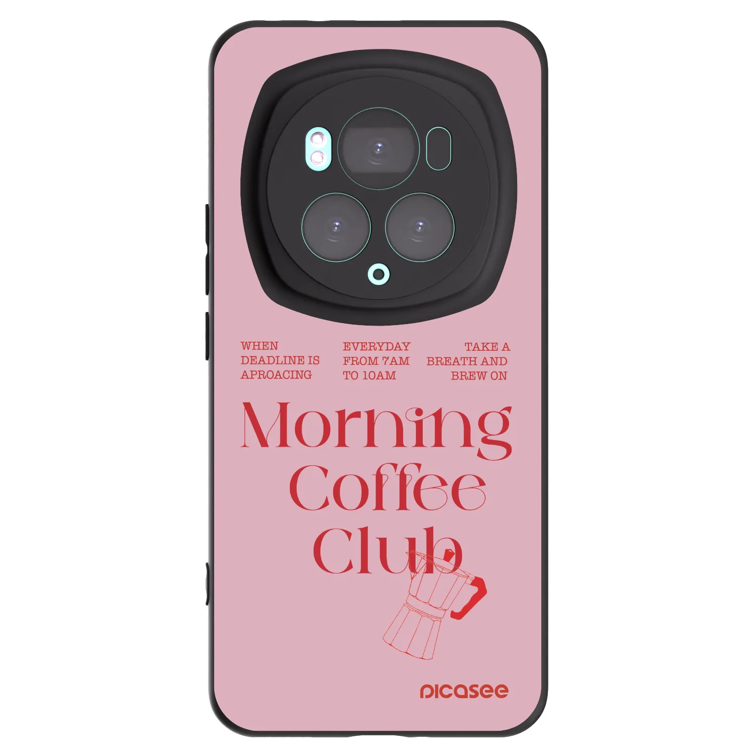 Picasee Μαύρη θήκη σιλικόνης για Honor Magic6 Pro - Morning