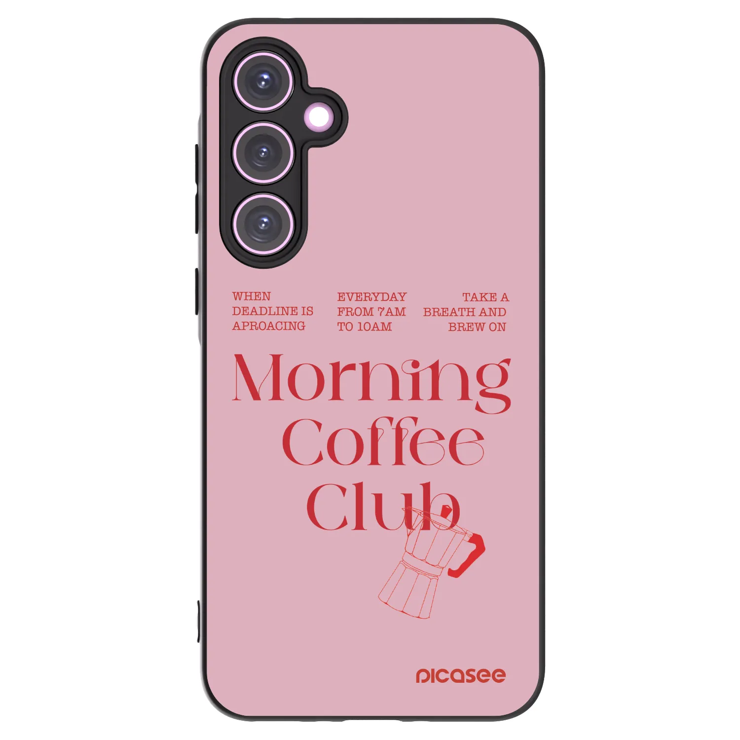 Picasee Μαύρη θήκη σιλικόνης για Samsung Galaxy A35 5G A356B - Morning