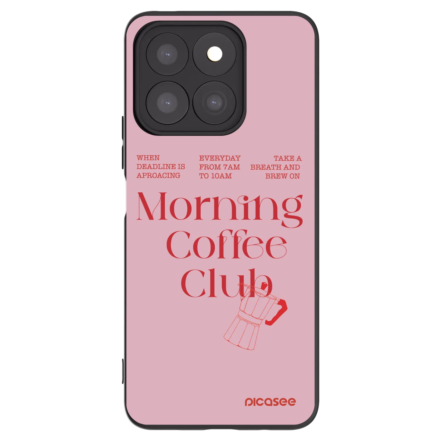 Picasee Μαύρη θήκη σιλικόνης για Honor X8b - Morning