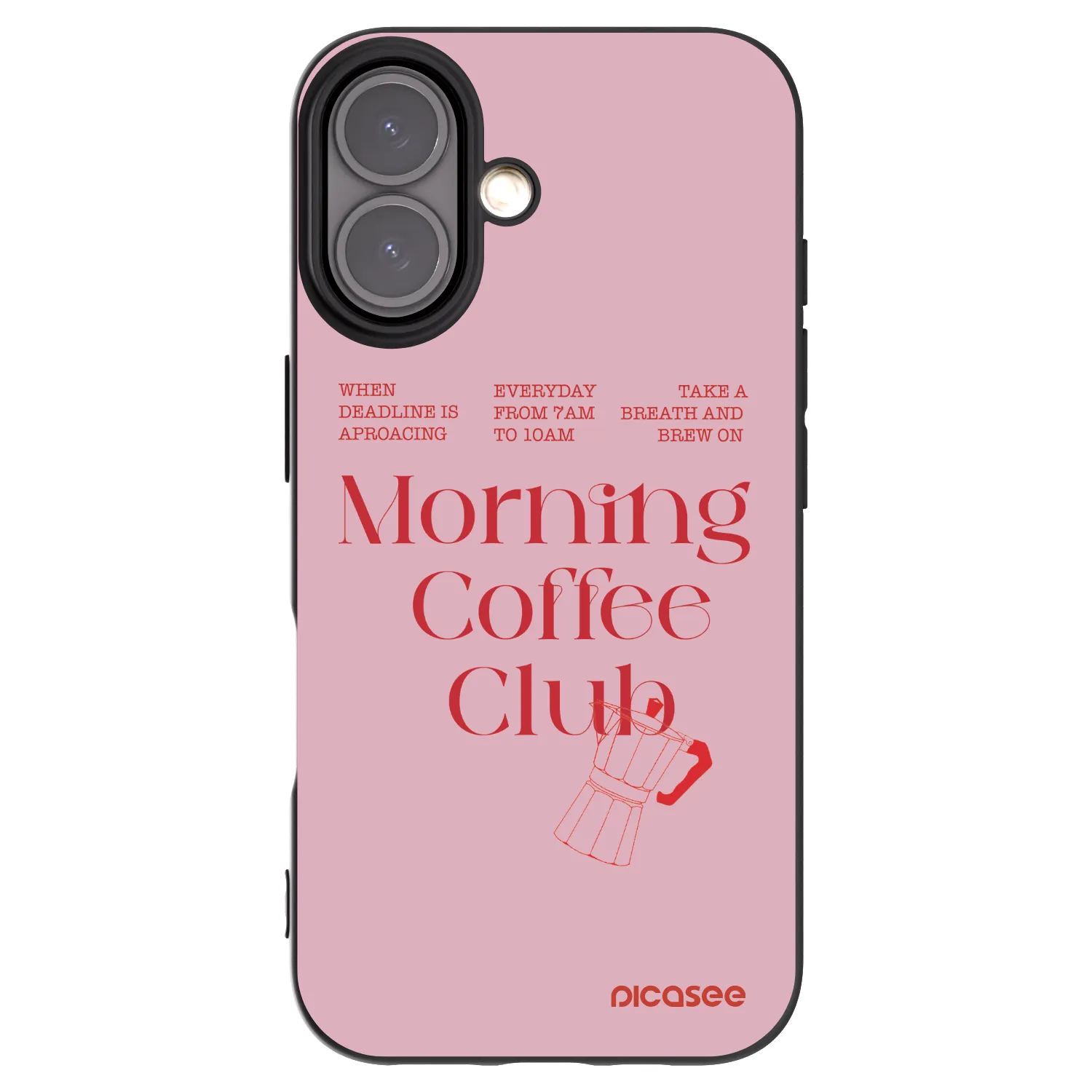 Picasee Μαύρη θήκη σιλικόνης για Apple iPhone 16 - Morning