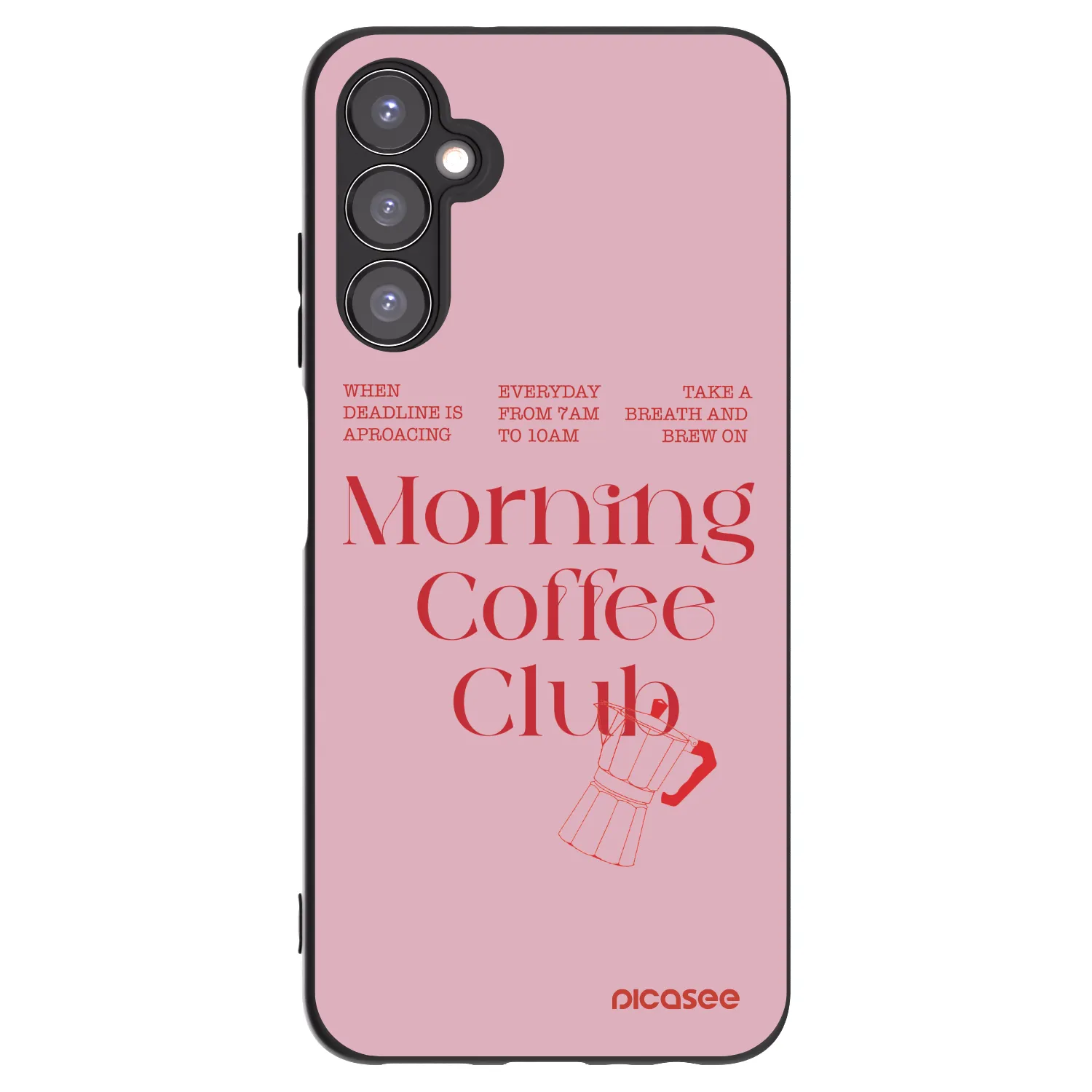 Picasee Μαύρη θήκη σιλικόνης για Samsung Galaxy A05s A057G - Morning