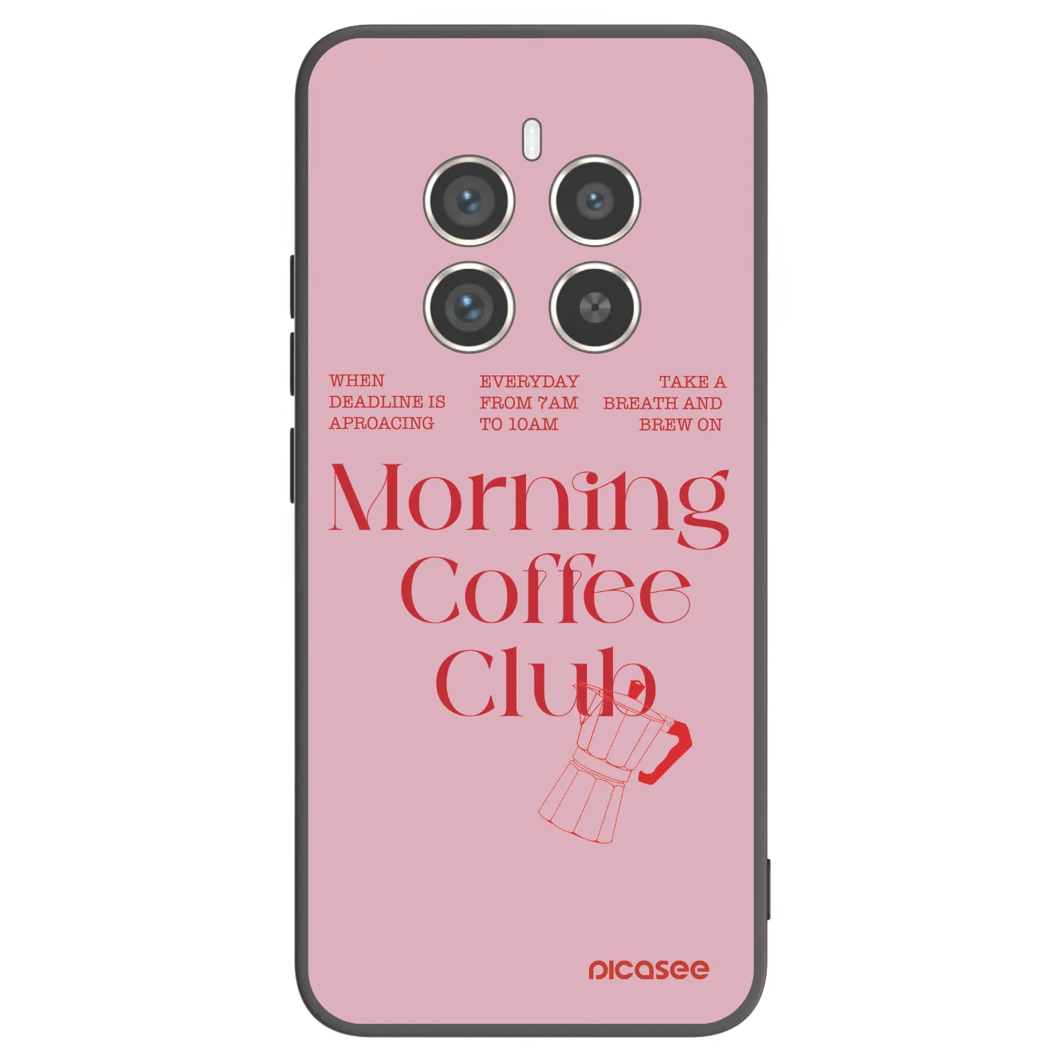 Picasee Μαύρη θήκη σιλικόνης για Realme 12 Pro 5G - Morning