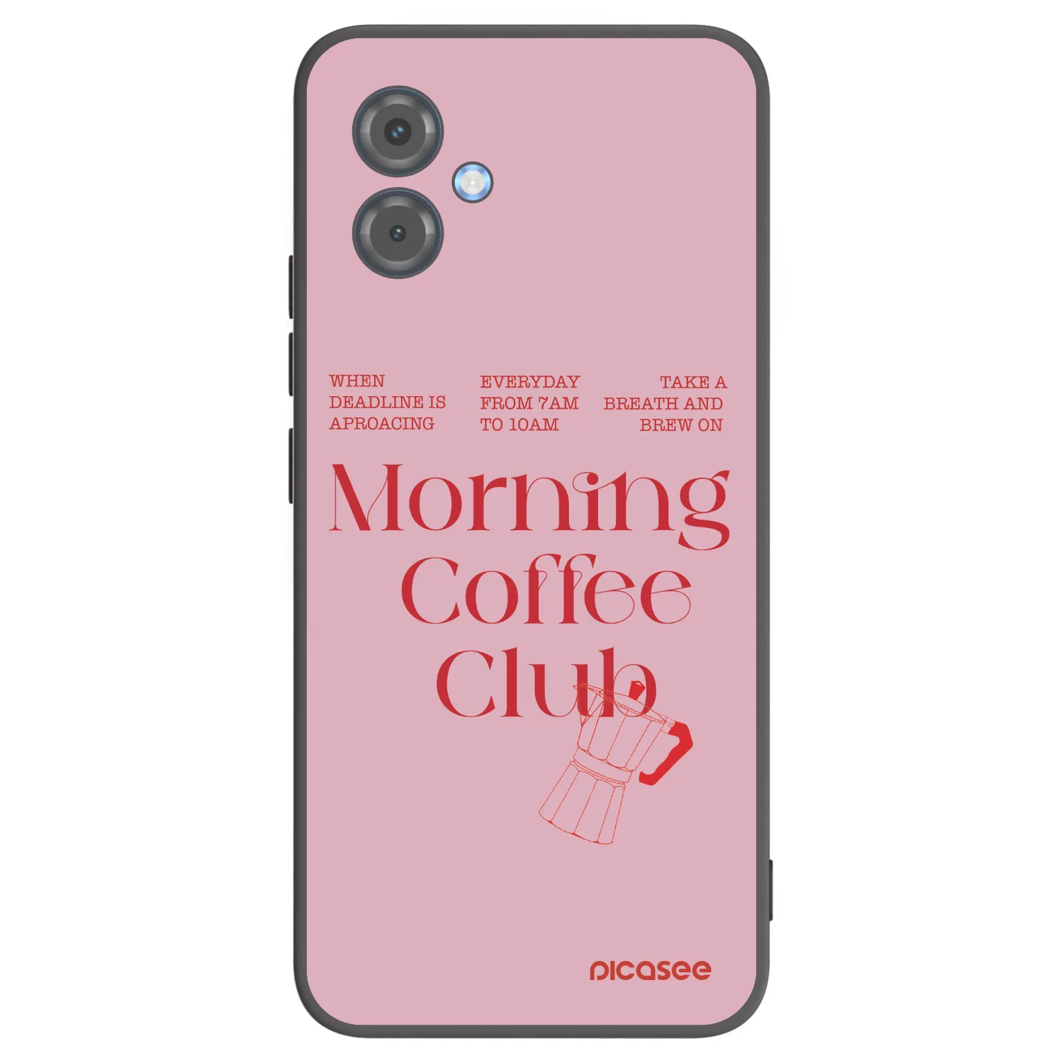 Picasee Μαύρη θήκη σιλικόνης για Motorola Moto G14 - Morning