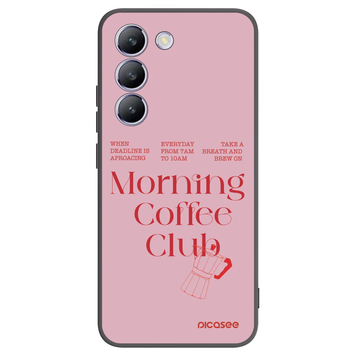 Picasee Μαύρη θήκη σιλικόνης για Vivo V40 SE 5G - Morning