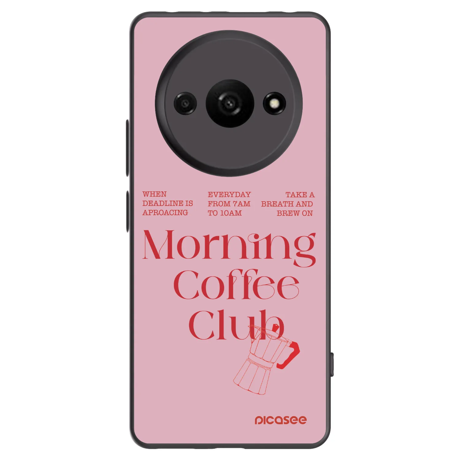 Picasee Μαύρη θήκη σιλικόνης για Xiaomi Redmi A3 - Morning