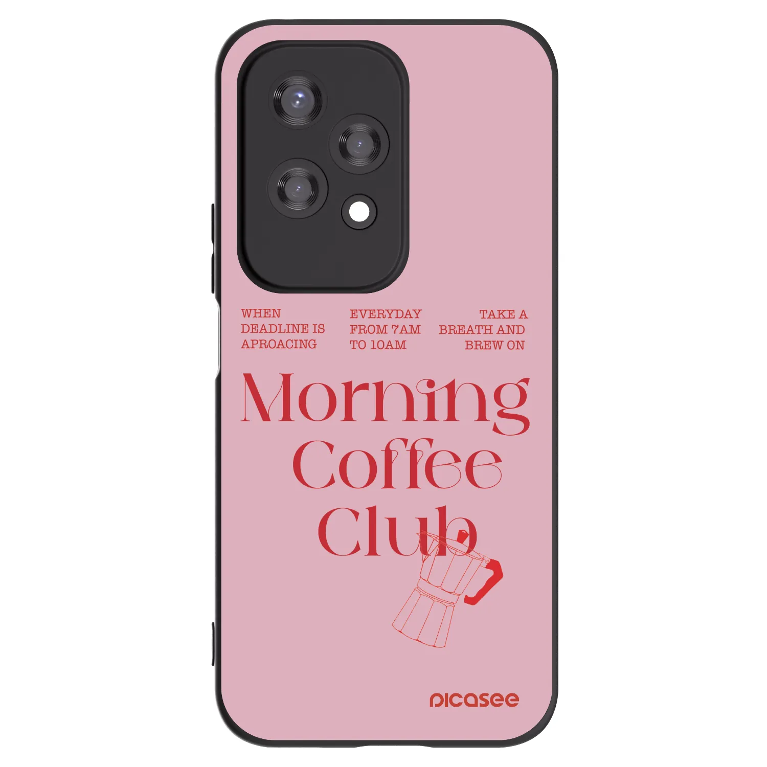 Picasee Μαύρη θήκη σιλικόνης για Honor 200 Lite - Morning