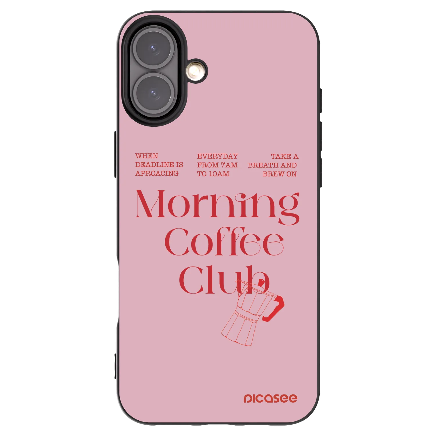 Picasee Μαύρη θήκη σιλικόνης για Apple iPhone 16 Plus - Morning