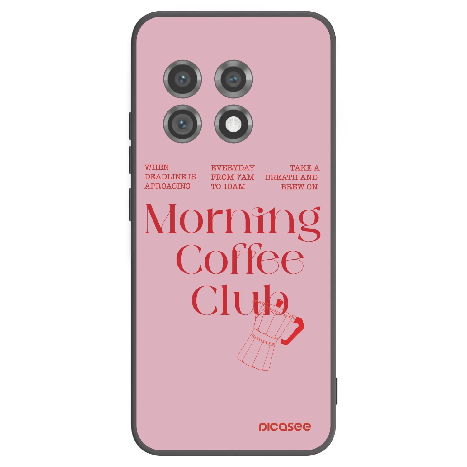 Picasee Μαύρη θήκη σιλικόνης για OnePlus 11 5G - Morning