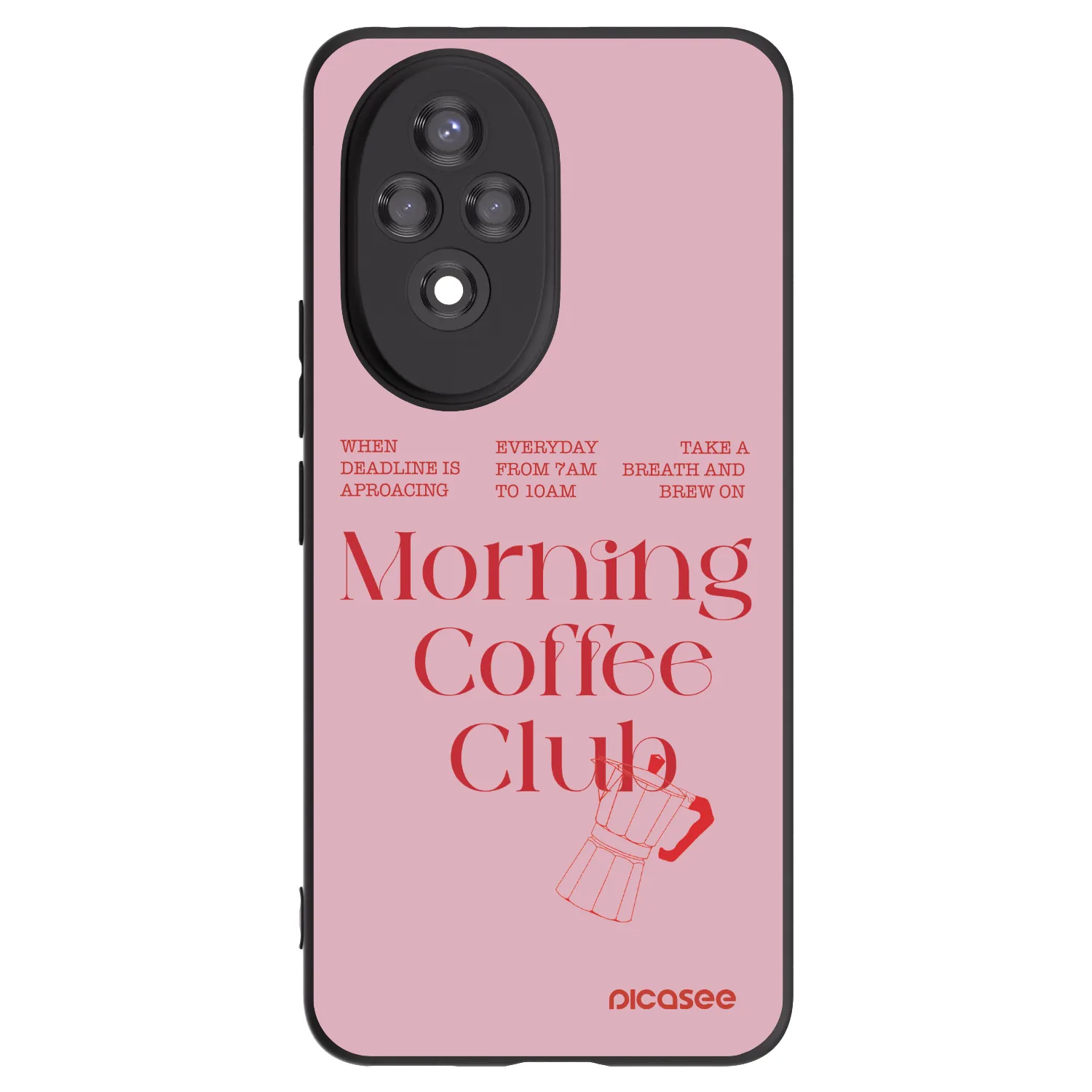Picasee Μαύρη θήκη σιλικόνης για Honor 200 Pro 5G - Morning