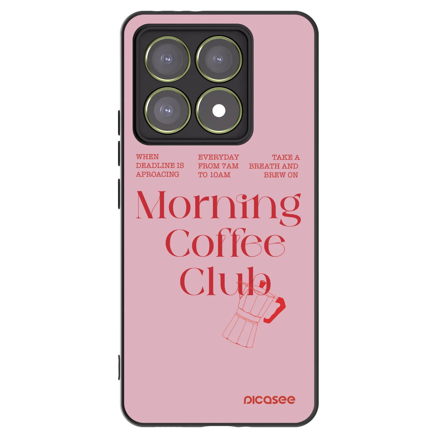 Picasee Μαύρη θήκη σιλικόνης για Xiaomi 14T - Morning