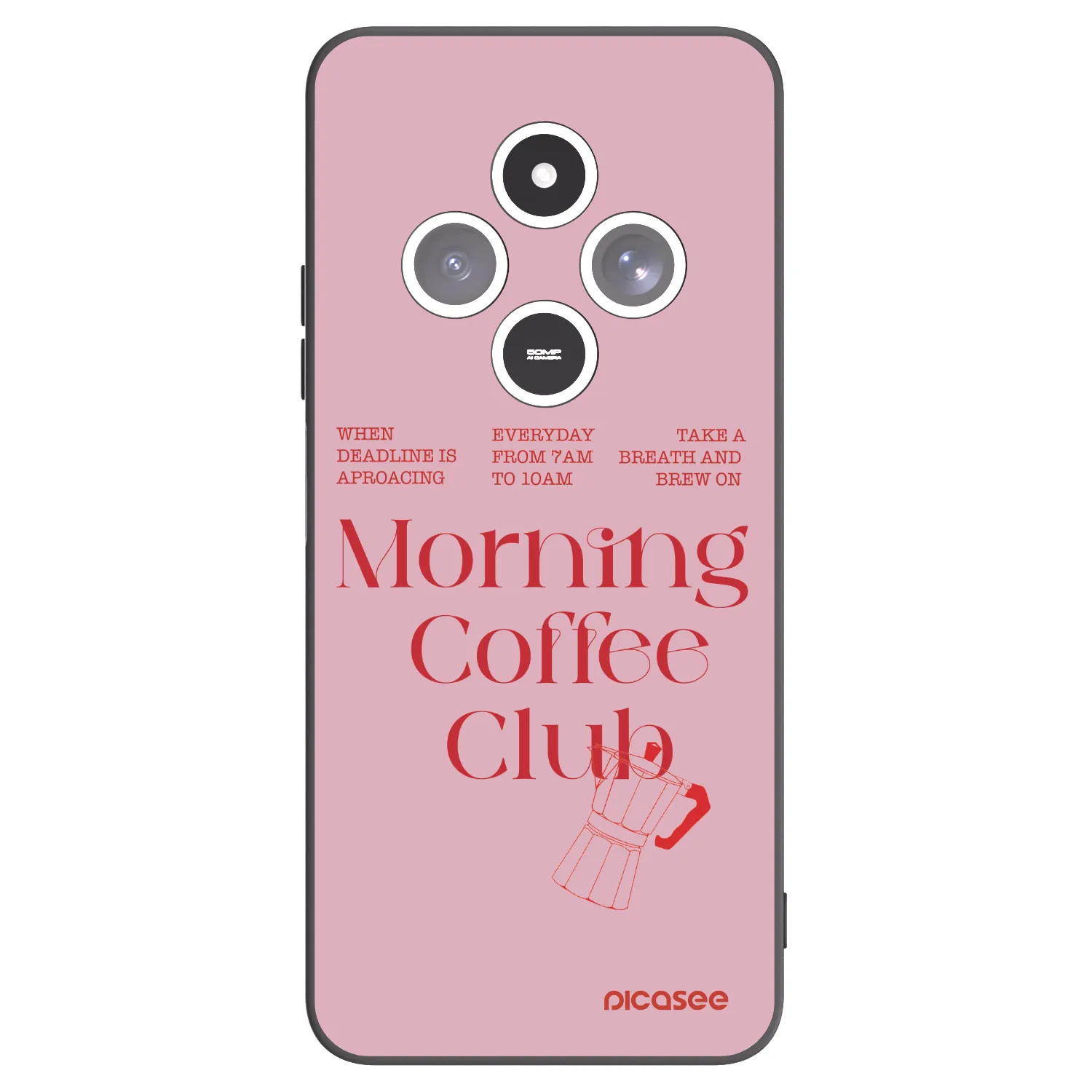Picasee Μαύρη θήκη σιλικόνης για Xiaomi Redmi 14C - Morning