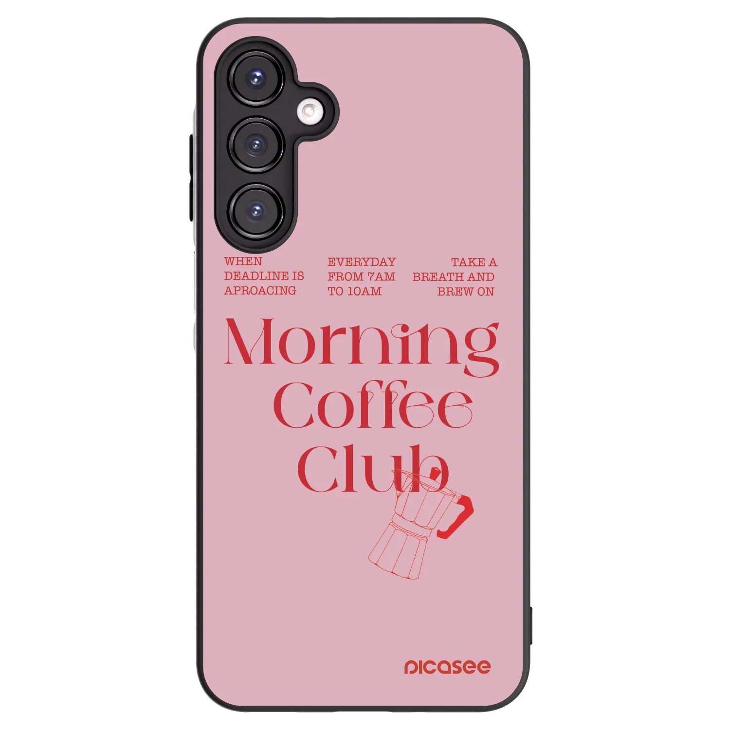 Picasee Μαύρη θήκη σιλικόνης για Samsung Galaxy A16 5G - Morning