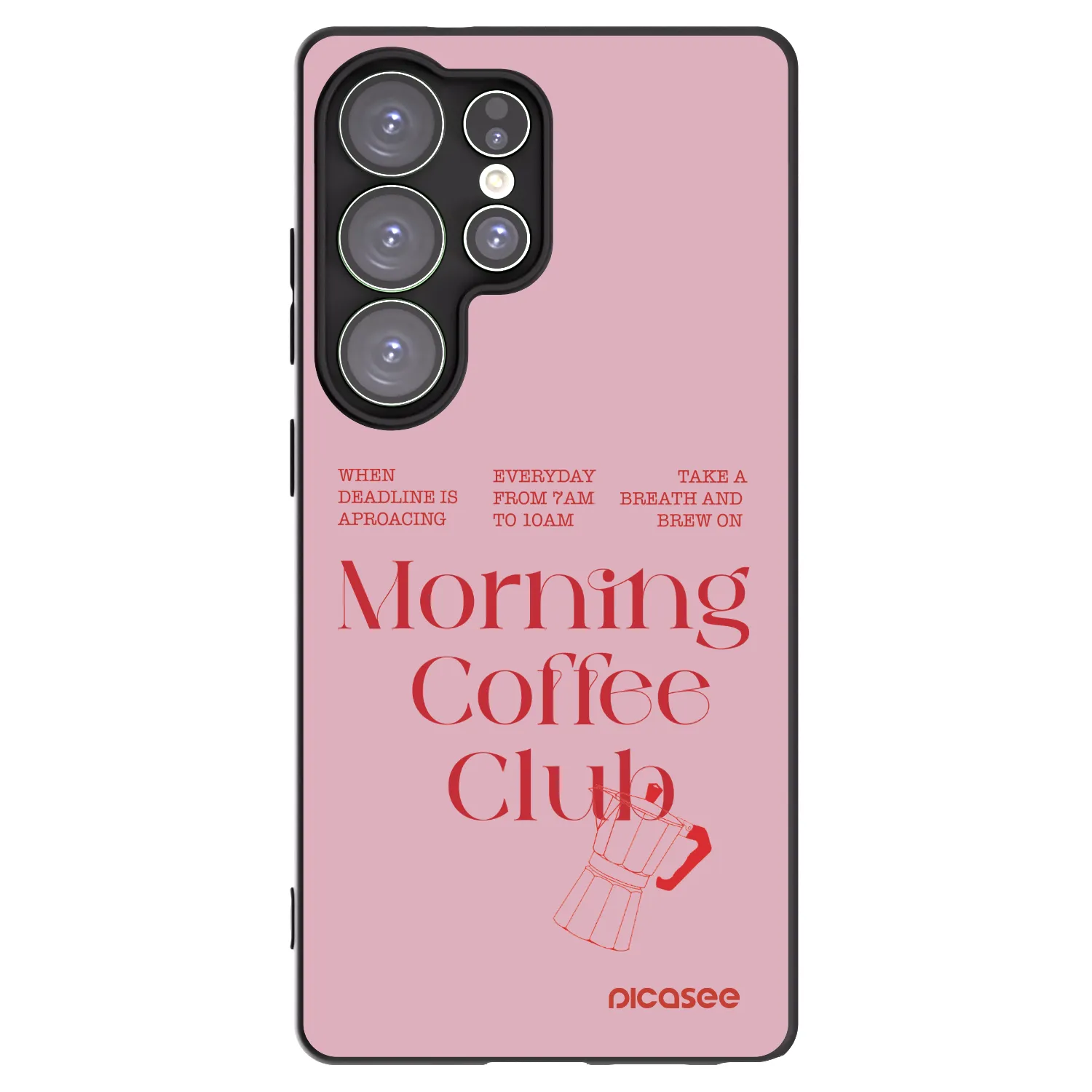 Picasee Μαύρη θήκη σιλικόνης για Samsung Galaxy S25 Ultra 5G - Morning