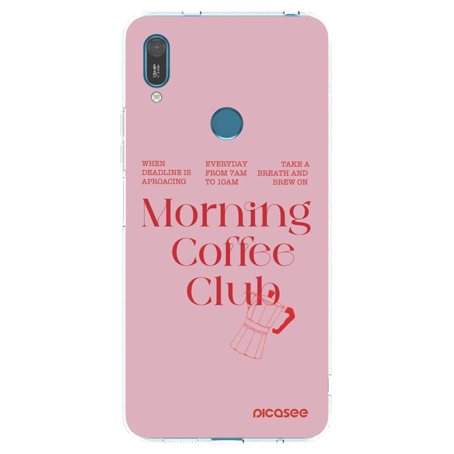 Picasee διαφανής θήκη σιλικόνης Huawei Y7 2019 - Morning