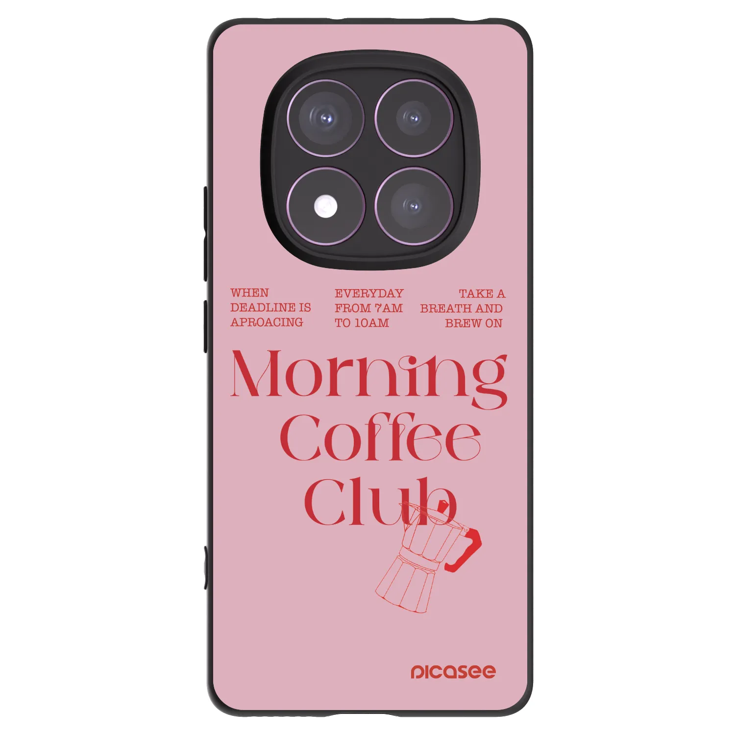 Picasee Μαύρη θήκη σιλικόνης για Xiaomi Redmi Note 14 Pro 4G - Morning