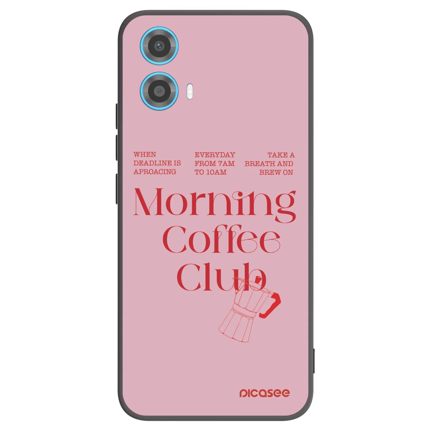 Picasee Μαύρη θήκη σιλικόνης για Motorola Moto G34 5G - Morning