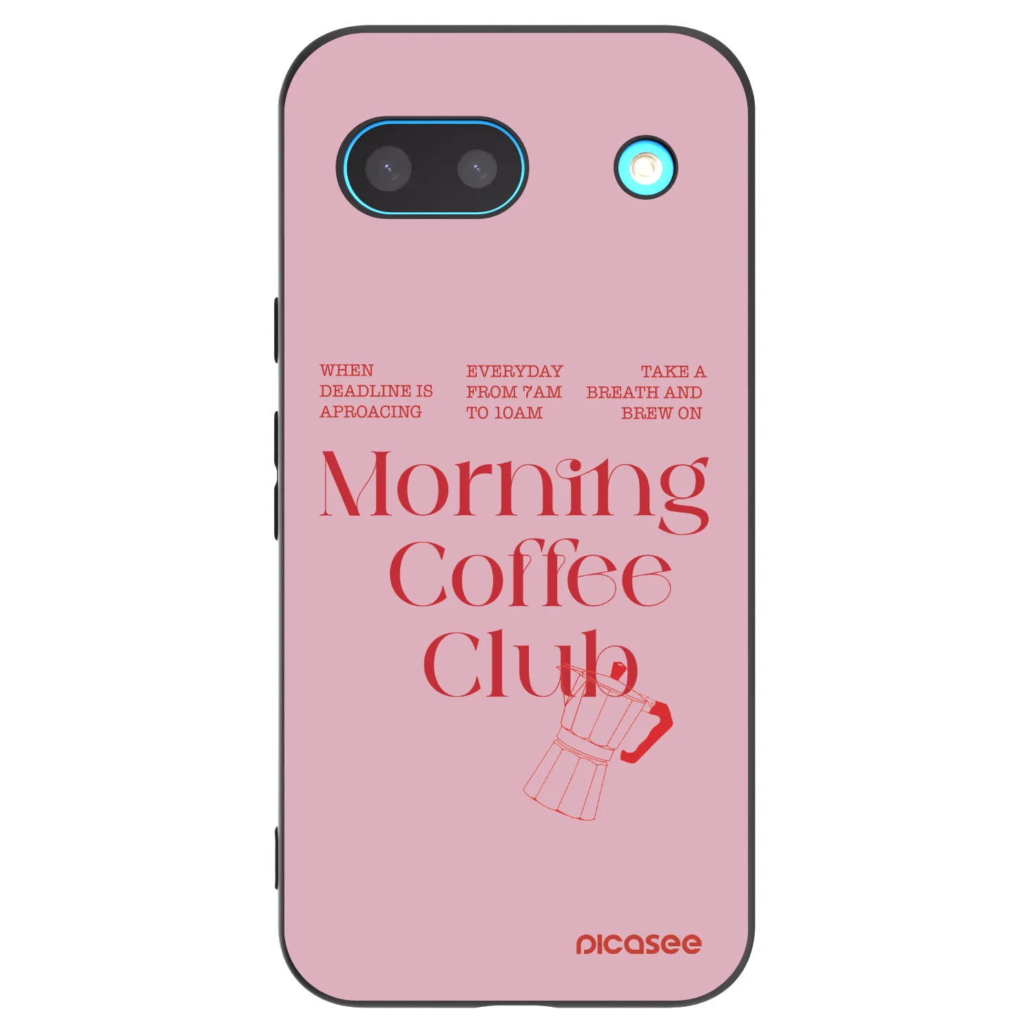 Picasee Μαύρη θήκη σιλικόνης για Google Pixel 8a - Morning