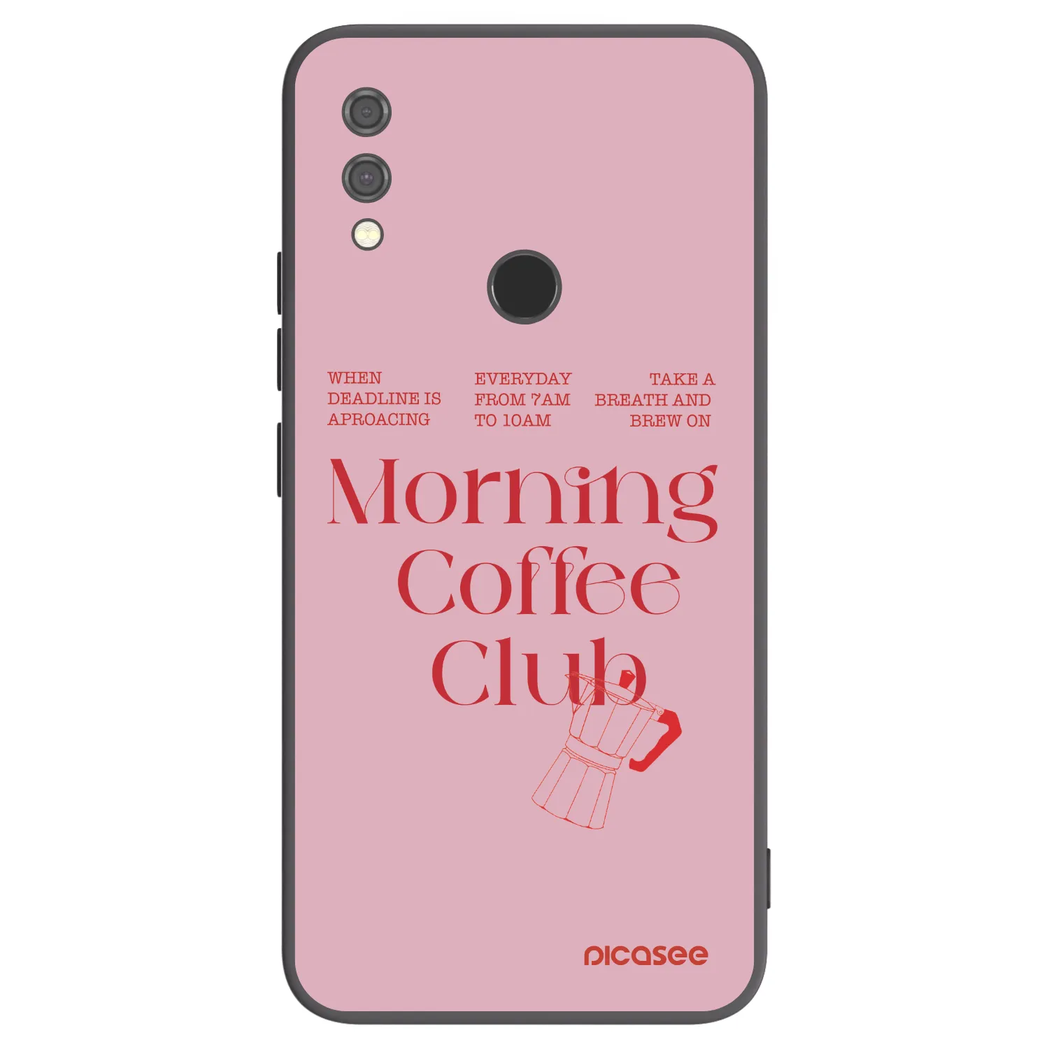 Picasee Μαύρη θήκη σιλικόνης για Xiaomi Redmi Note 7 - Morning