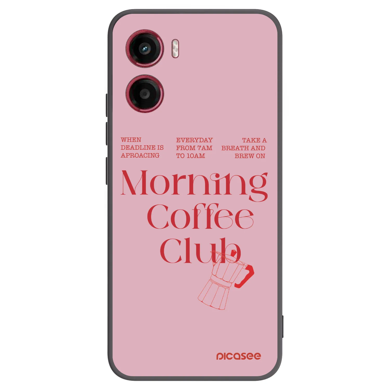 Picasee Μαύρη θήκη σιλικόνης για Motorola Moto G05 - Morning
