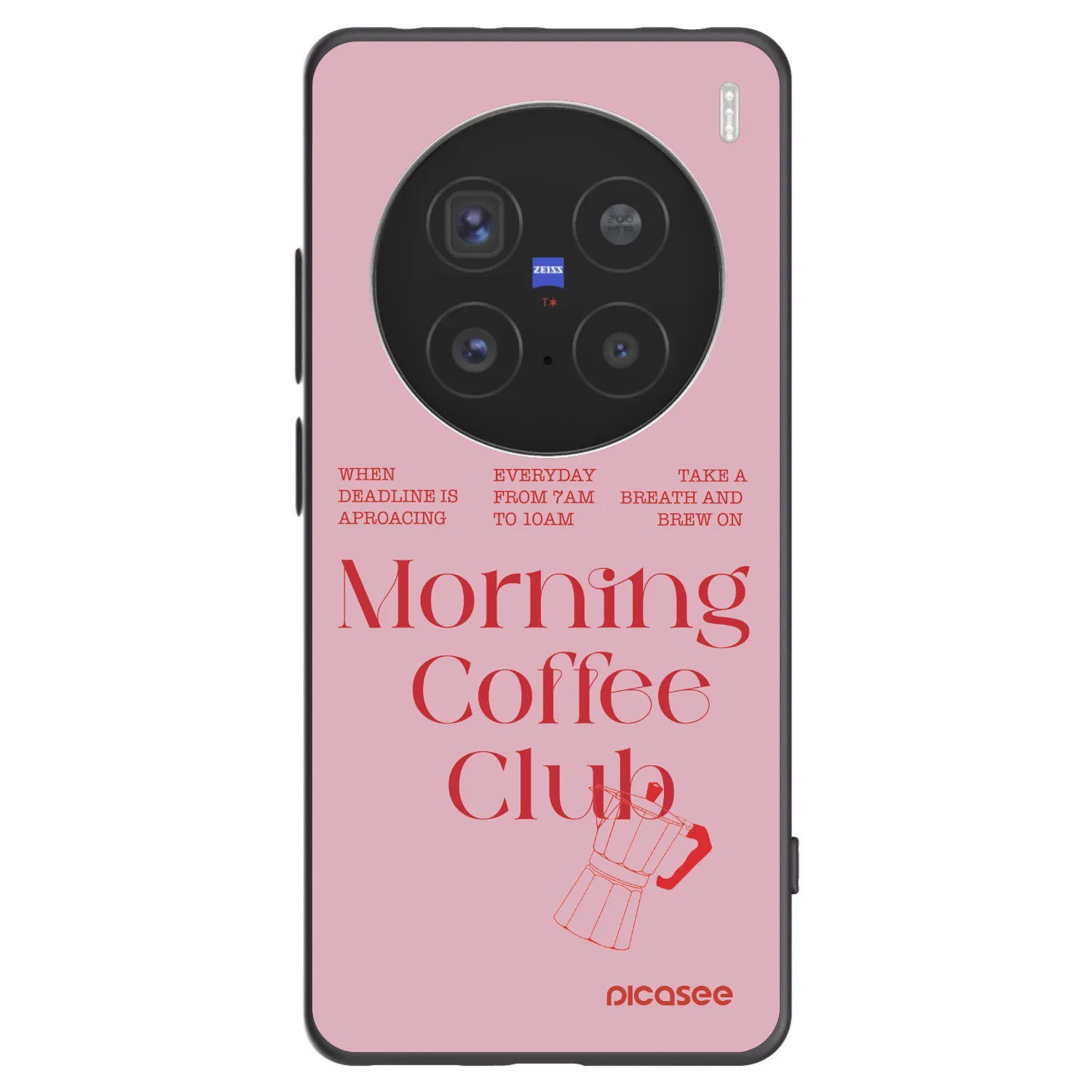 Picasee Μαύρη θήκη σιλικόνης για Vivo X200 Pro - Morning