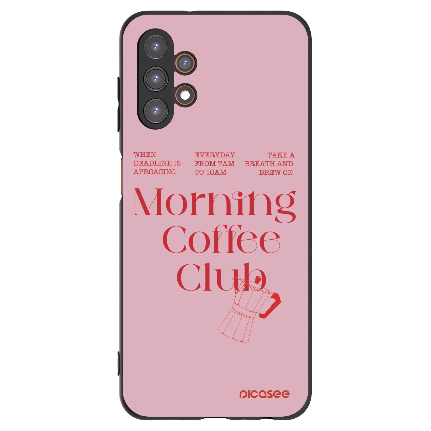 Picasee Μαύρη θήκη σιλικόνης για Samsung Galaxy A13 5G - Morning