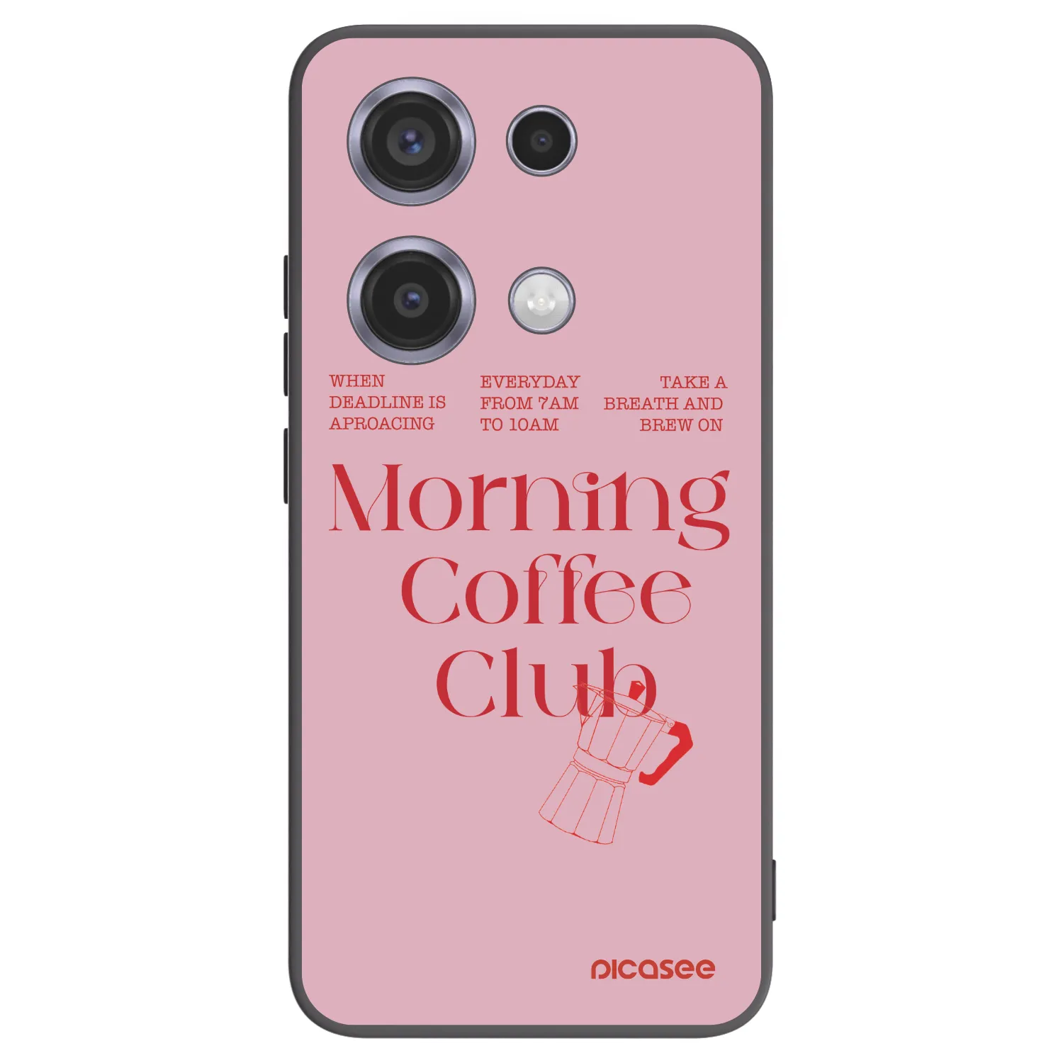 Picasee Μαύρη θήκη σιλικόνης για Xiaomi Redmi Note 14S - Morning