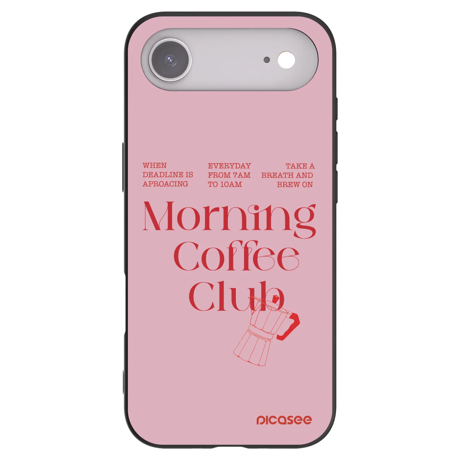 Picasee Μαύρη θήκη σιλικόνης για Apple iPhone Air - Morning