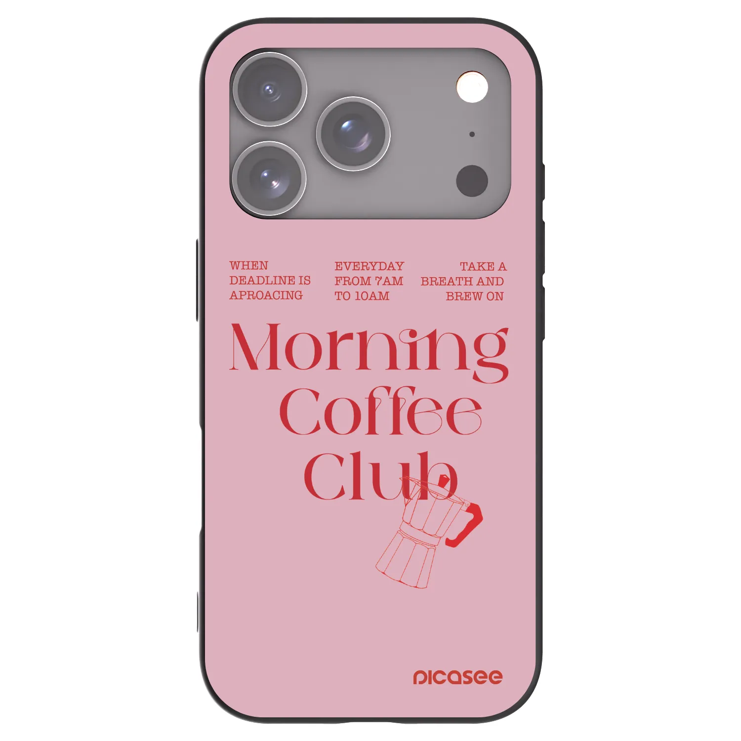 Picasee Μαύρη θήκη σιλικόνης για Apple iPhone 17 Pro - Morning