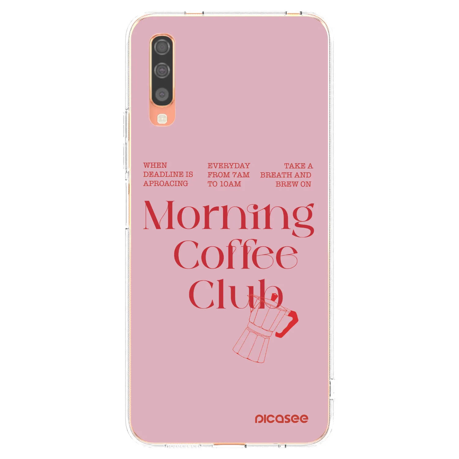 Picasee διαφανής θήκη σιλικόνης Samsung Galaxy A70 A705F - Morning