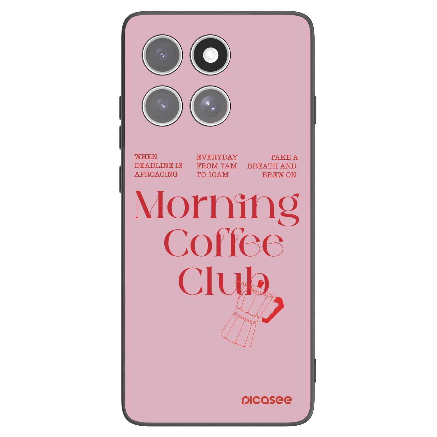 Picasee Μαύρη θήκη σιλικόνης για Motorola Edge 60 Pro - Morning