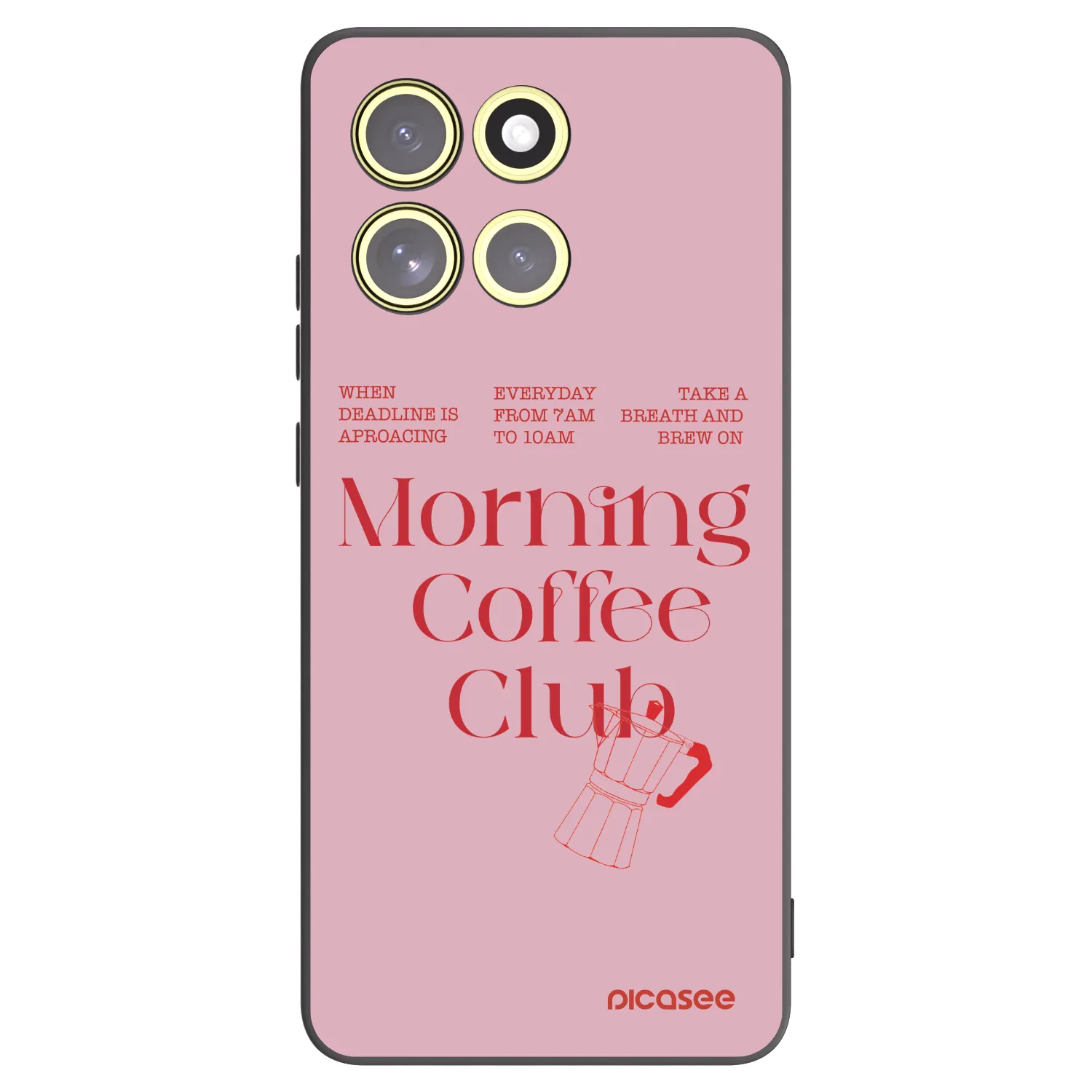 Picasee Μαύρη θήκη σιλικόνης για Motorola Moto G86 5G - Morning